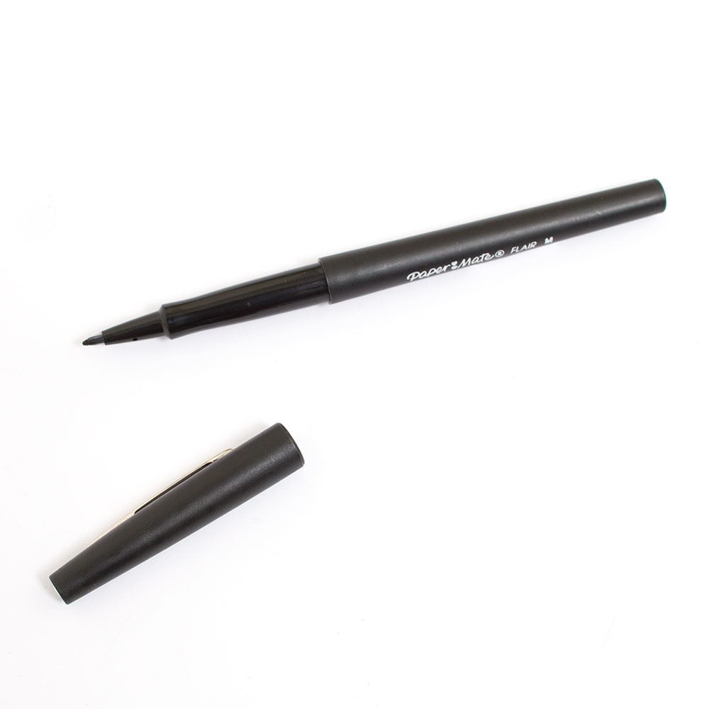 Paper Mate, Pens, Art & School, Flair, Felt tip, Marker style, 49691, Black